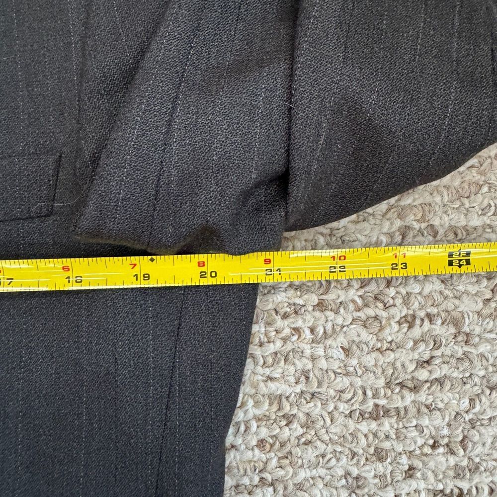 Di Mitri Vintage Wool Men's Blazer Gray 40L‎ Business Single Breasted - Picture 7 of 13